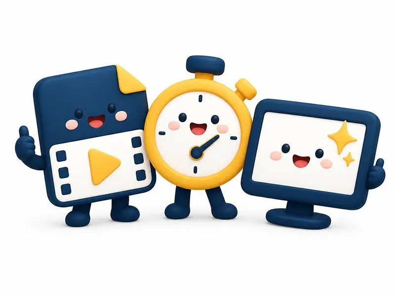 Video file, stopwatch and HD screen / 视频文件、时长与清晰度